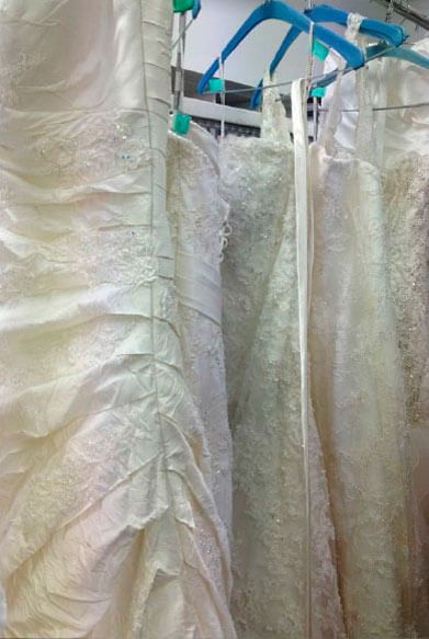 Our dry cleaning process Wedding dress dry clean